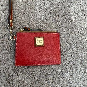Dooney & Bourke Pebble Grain Top Zip Card Case ZR0269